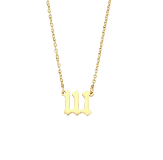 NUMBER NECKLACE 111