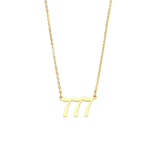 NUMBER NECKLACE 777