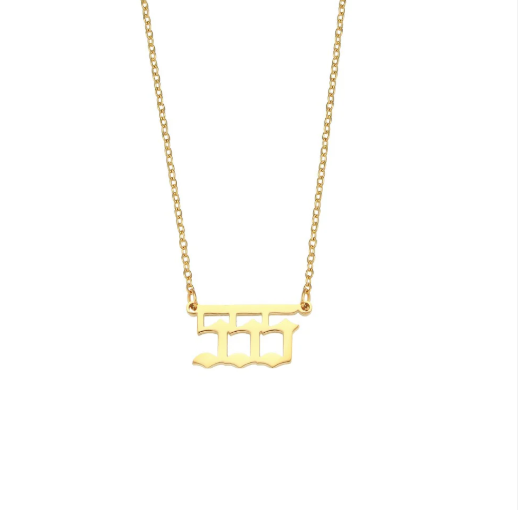 NUMBER NECKLACE 555