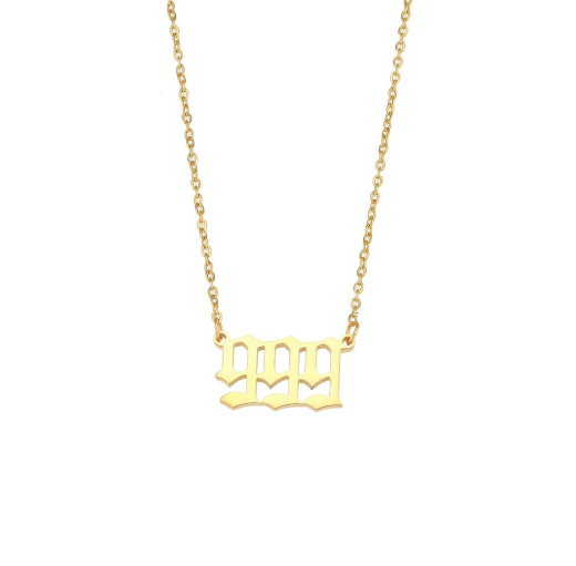 NUMBER NECKLACE 999